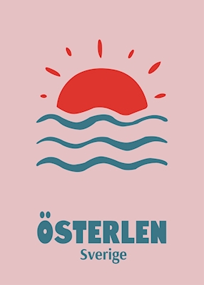 Österlen Svezia Poster
