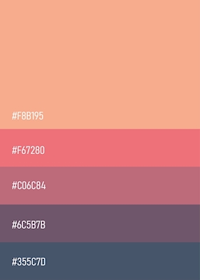 Palette Color Code Poster