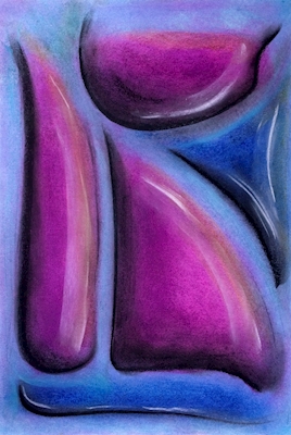 A face in pastels