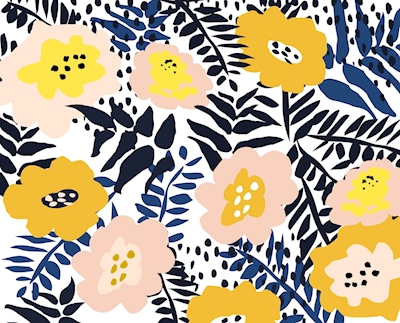 Floral pattern for happy life