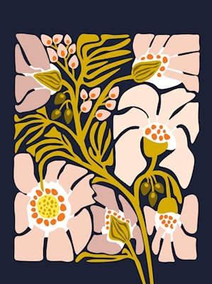Illustration einer Gartenblume
