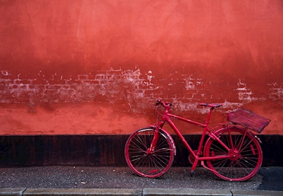 Rød sykkel