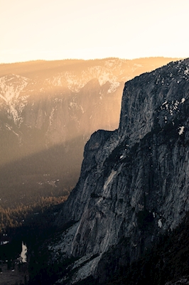 Solstråler på Yosemite