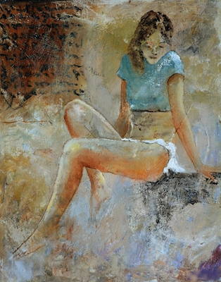 Jeune fille assise