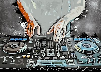 Music DJ console
