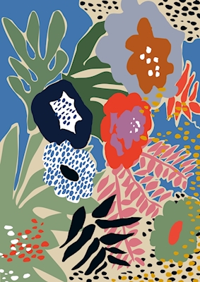 Maximalist floral shapes