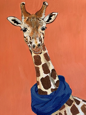 A girafa com o lenço 