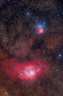 Lagoon Nebula & Trifid Nebula