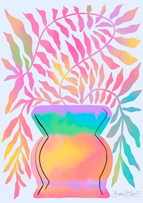 Plante abstraite en vase