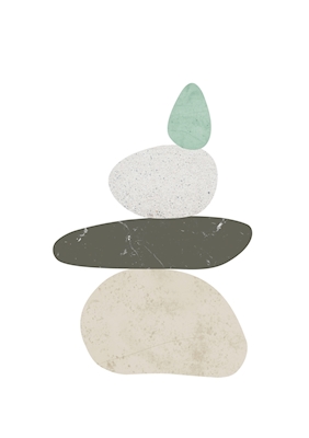 Kieselsteine in Balance 3