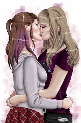 Liebevolle Küsse