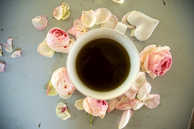 Chá e rosas