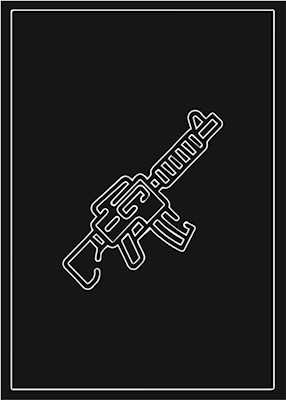 AK 47 Czarno-biały
