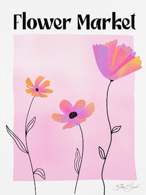 Flower Market Watercolor