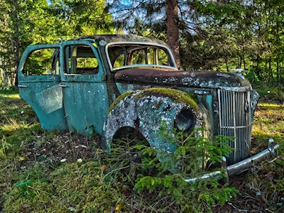 Abandoned Ford Prefect 