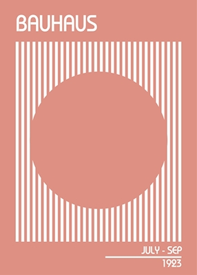Póster rosa de la Bauhaus