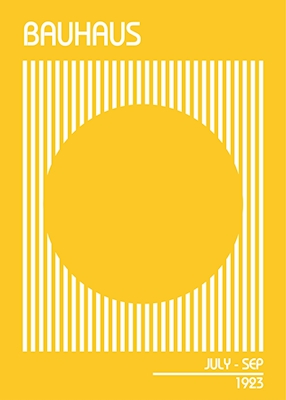 Žlutý plakát Bauhausu