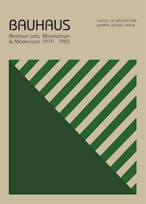 Bauhaus Green Poster