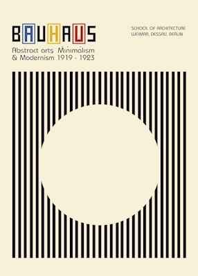 Bauhaus Circle Beige Poster