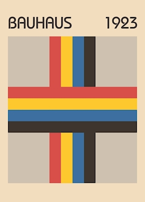 Bauhaus Regenboog Poster
