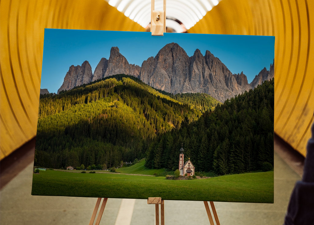 Church in the dolomites