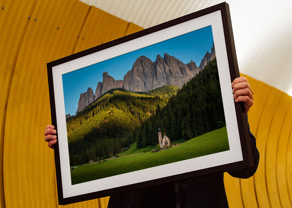 Church in the dolomites