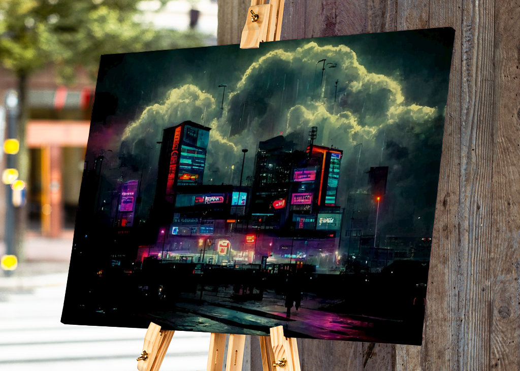 Nákupní centrum Cyberpunk