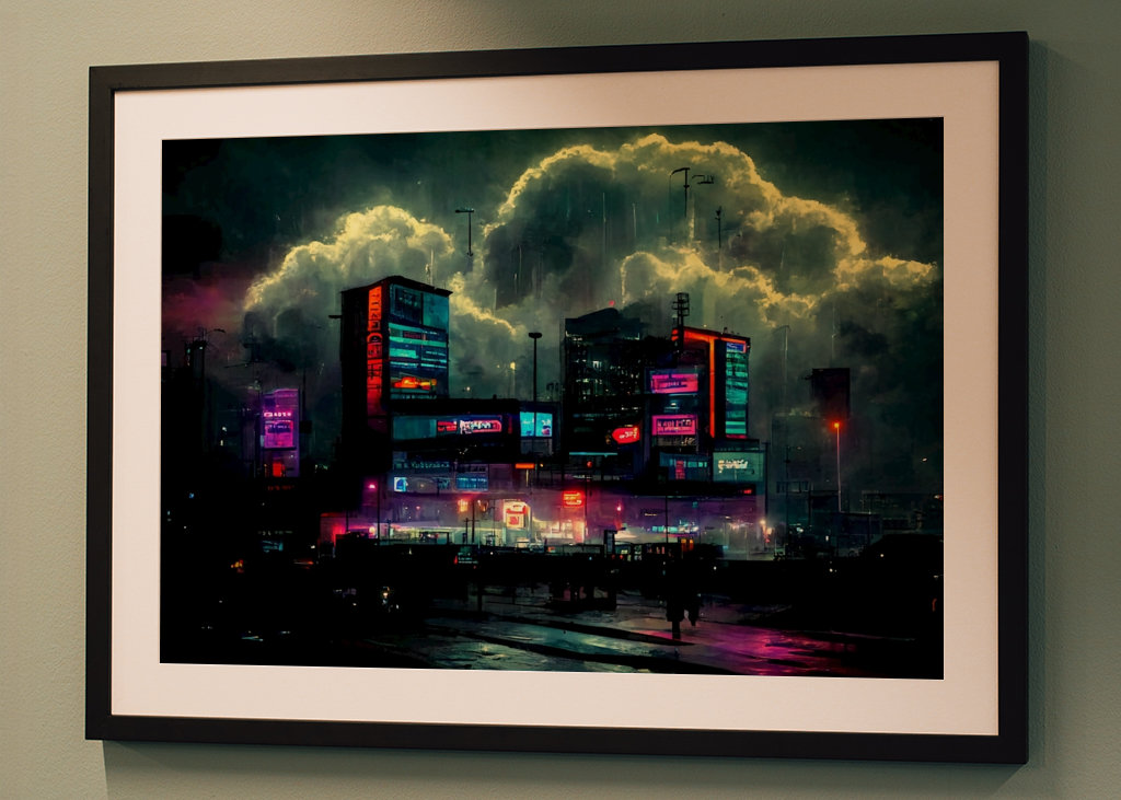 Nákupní centrum Cyberpunk