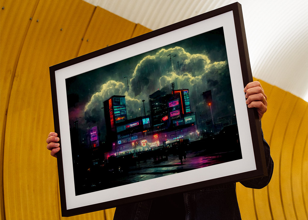 Nákupní centrum Cyberpunk