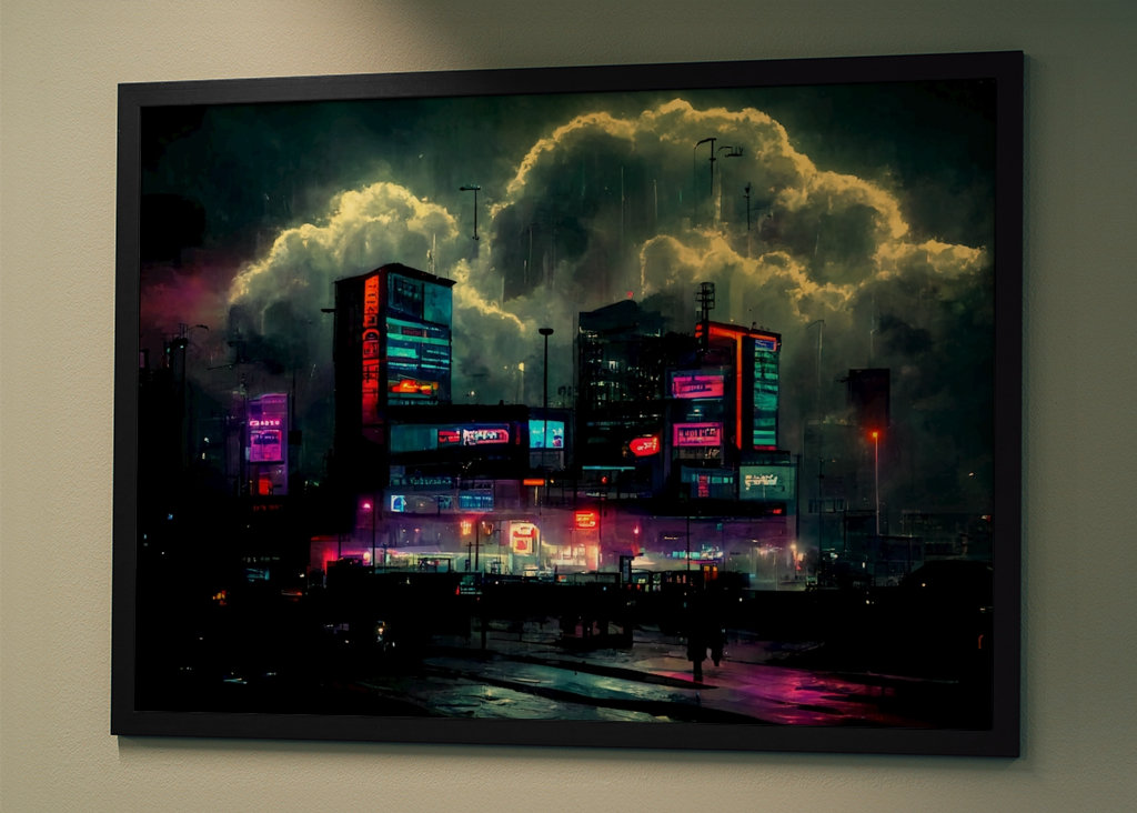 Nákupní centrum Cyberpunk