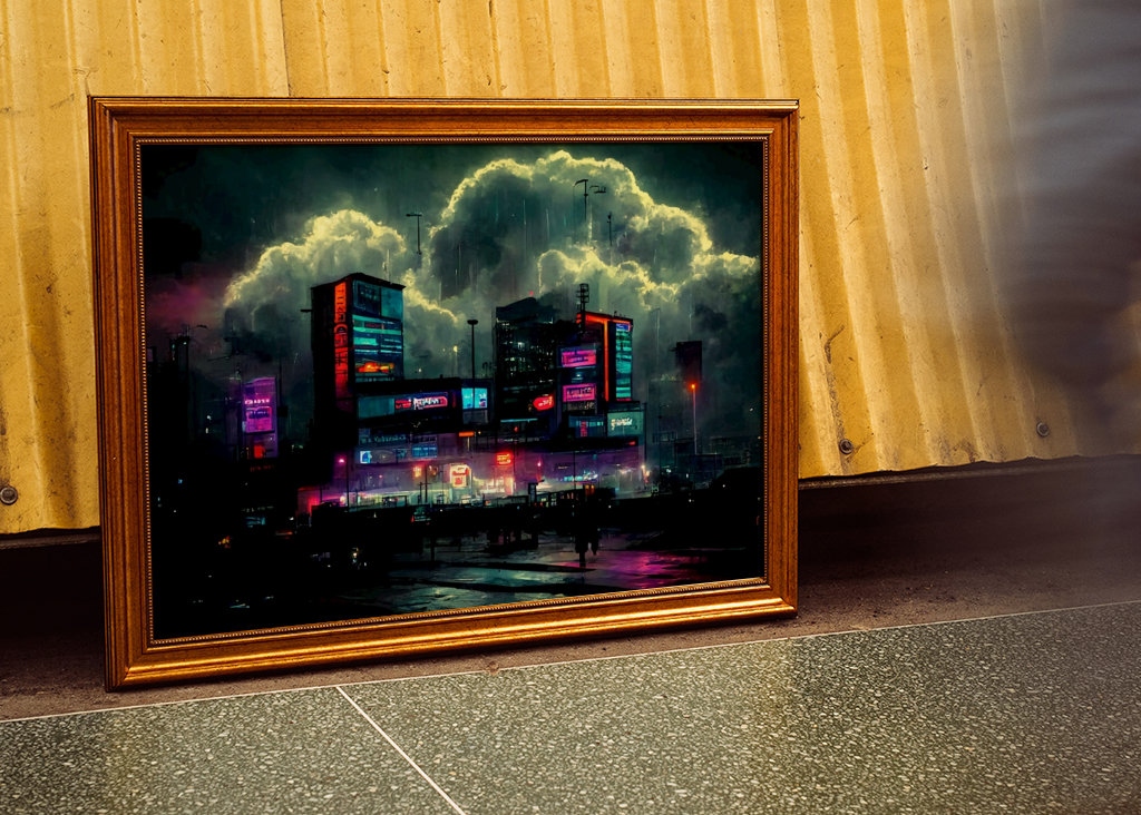 Nákupní centrum Cyberpunk