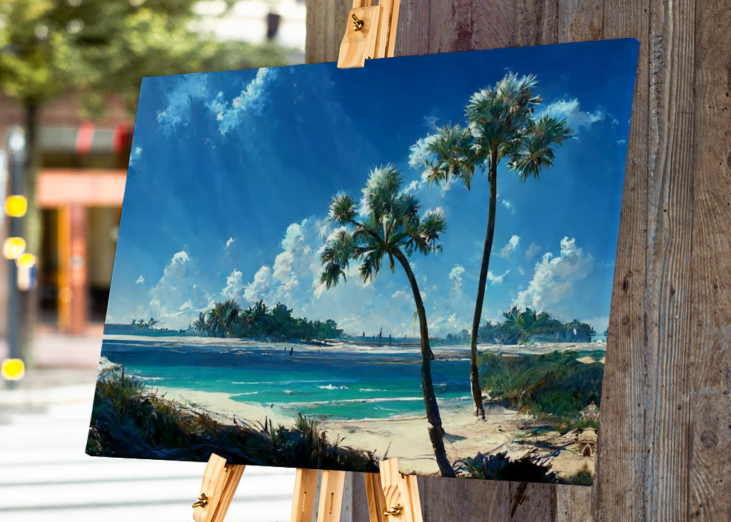 Traumstrand mit Palmen