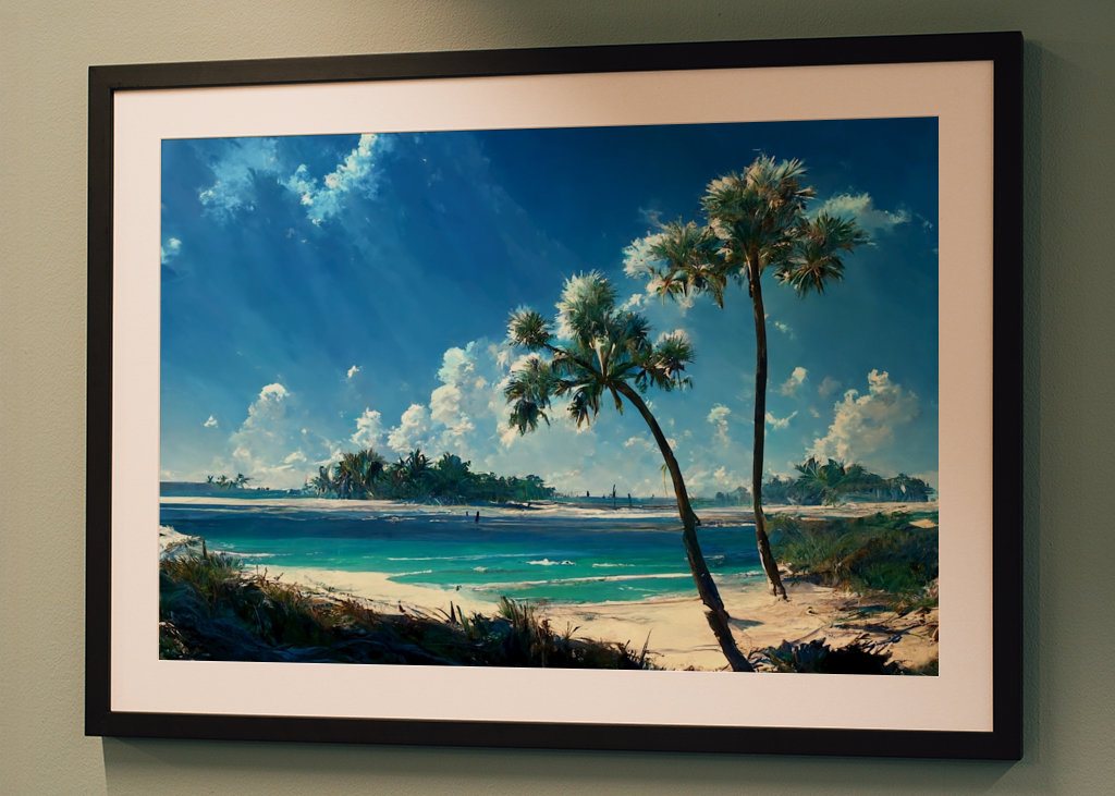 Traumstrand mit Palmen