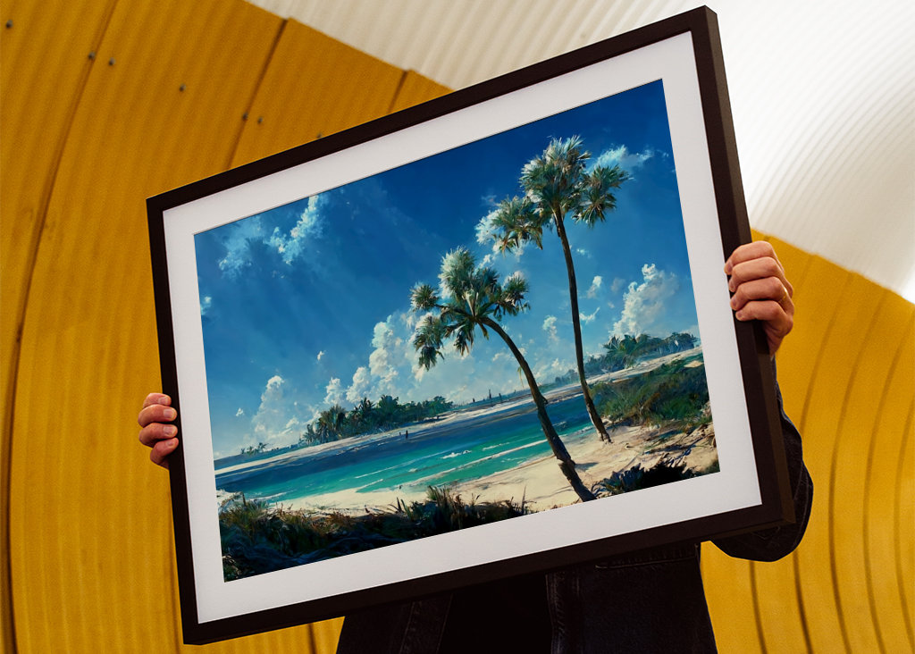 Traumstrand mit Palmen