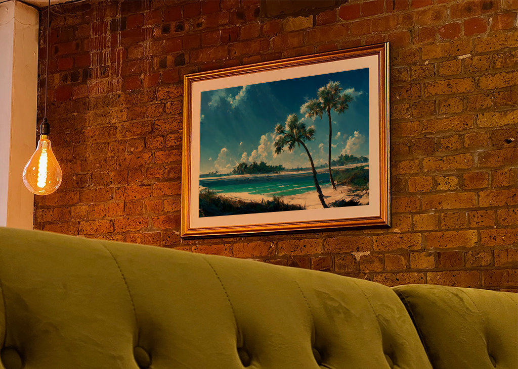 Traumstrand mit Palmen