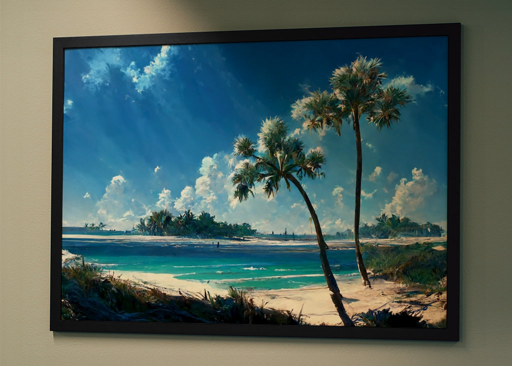 Traumstrand mit Palmen