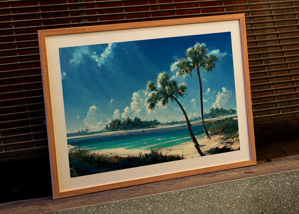 Traumstrand mit Palmen