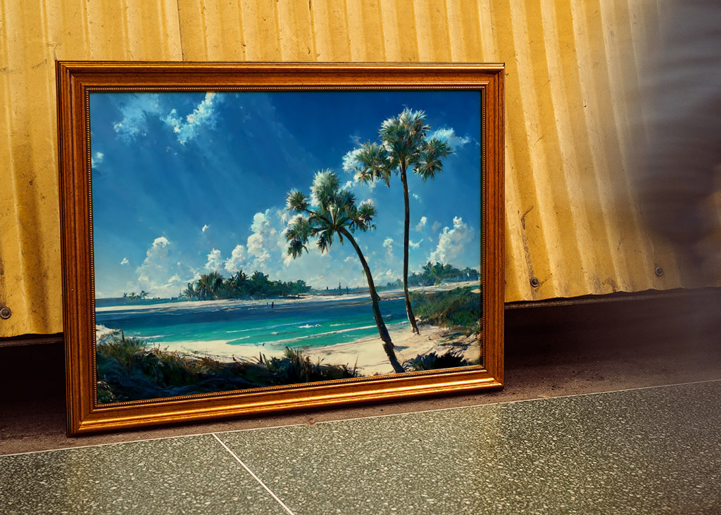 Traumstrand mit Palmen