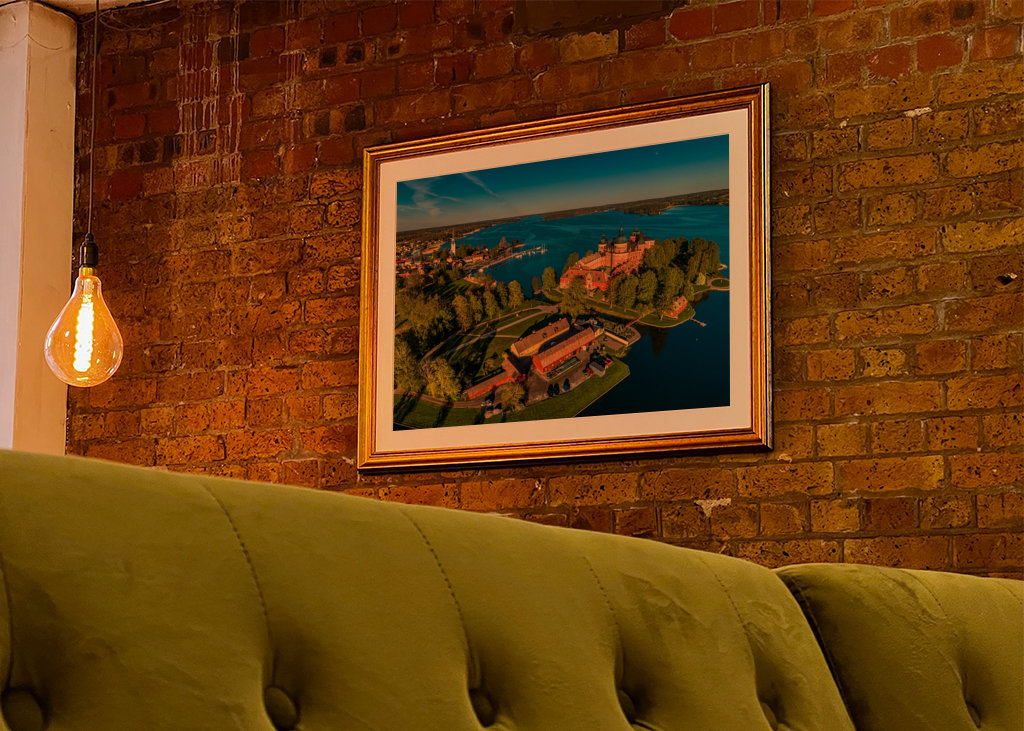 Gripsholm Slot ved solnedgang