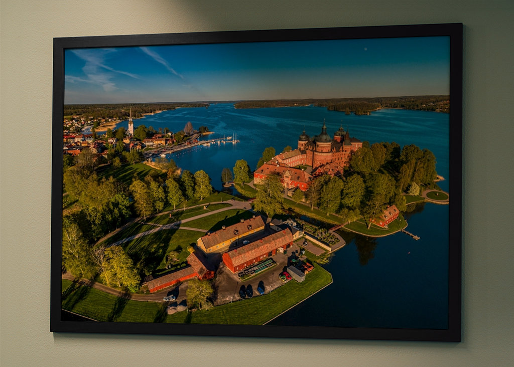 Gripsholm Slot ved solnedgang