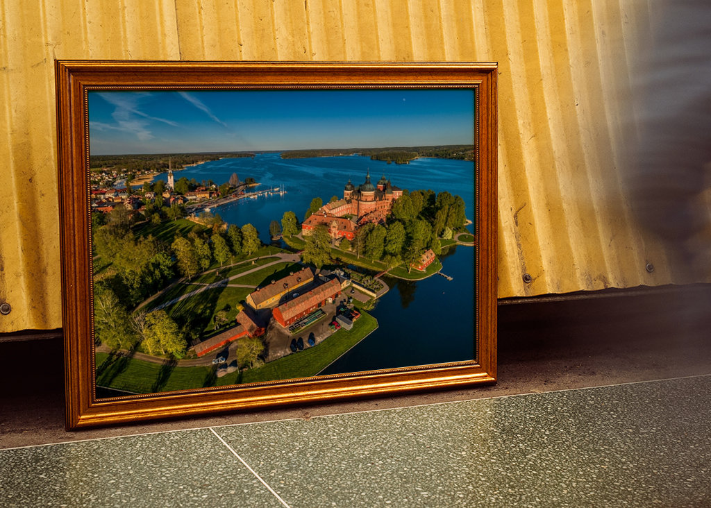 Gripsholm Slot ved solnedgang