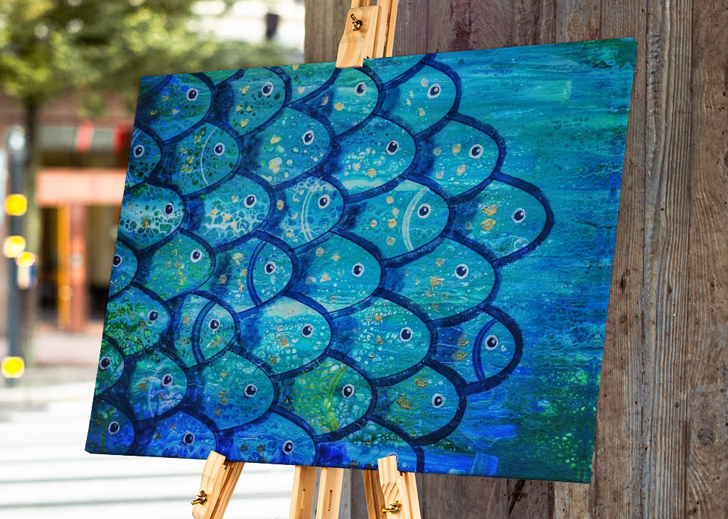 Hejno tropických ryb