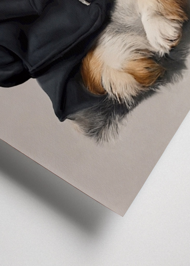 Corgi i kapucnis pulóver