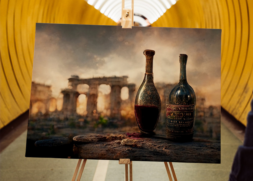 Pubblicità del vino dell'antica Roma