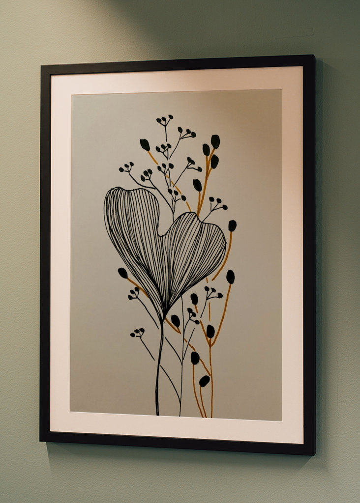 Line Art Fiori e ramoscelli 