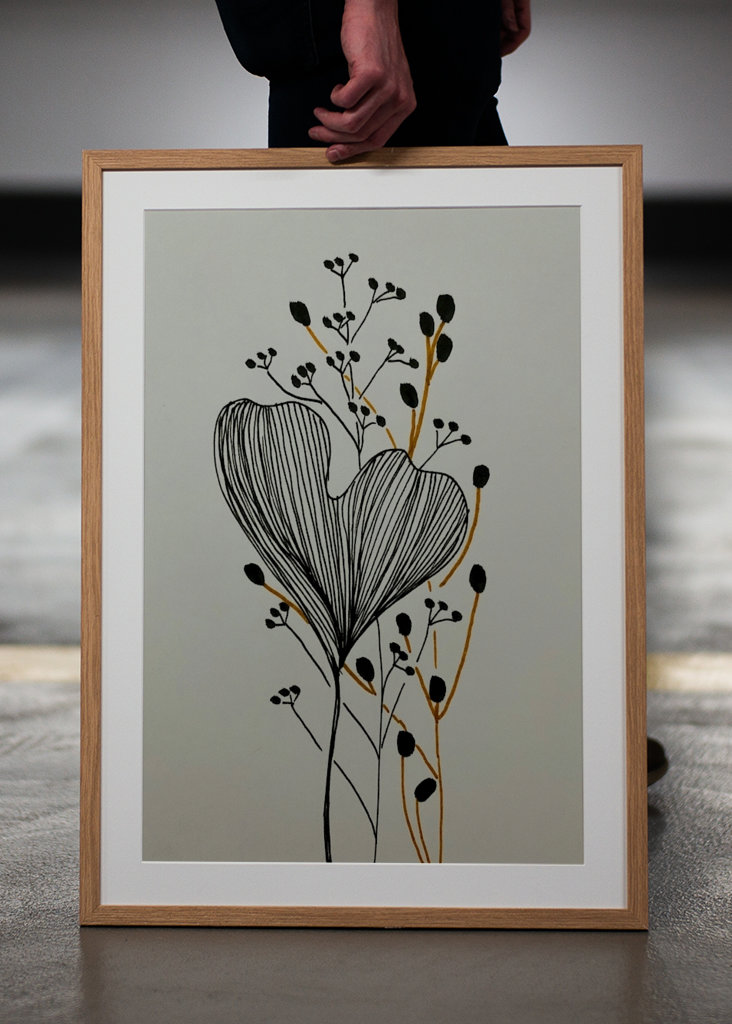 Line Art Fiori e ramoscelli 