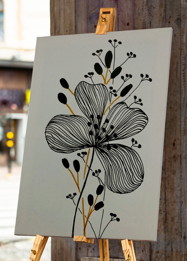Line Art Flower