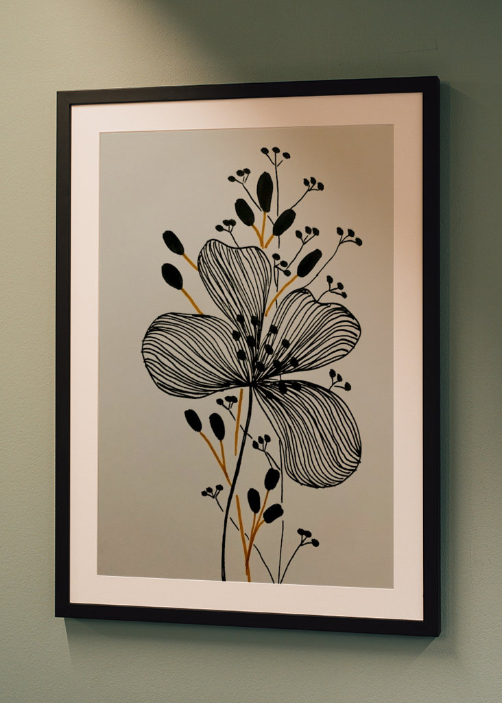 Line Art Flower