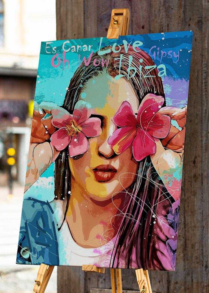 Ibiza Vibes - Spaß mit Blumen