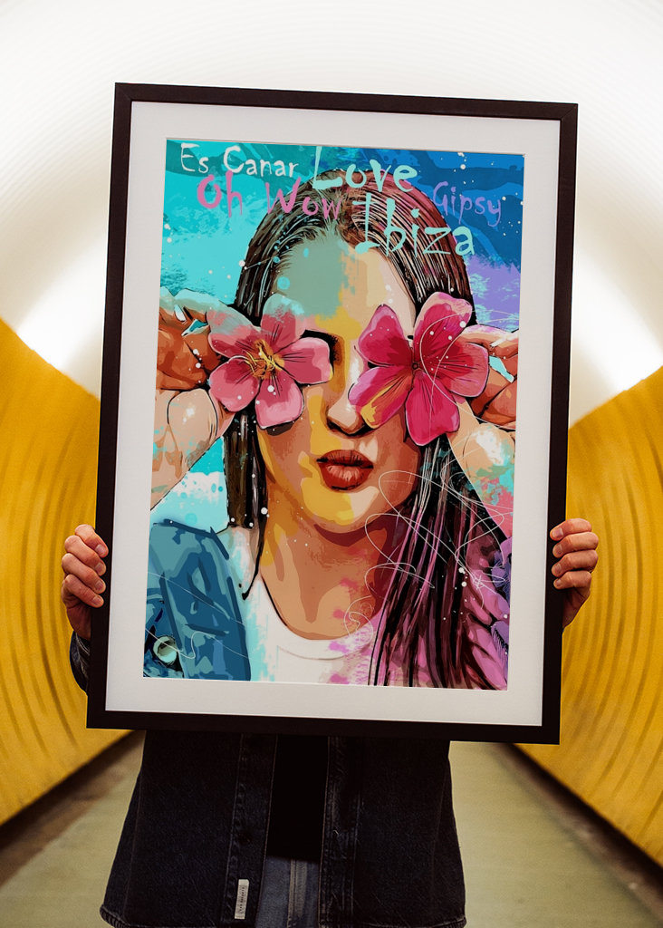 Ibiza Vibes - Spaß mit Blumen